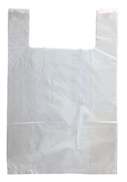 White Plastic T-Shirt Bag