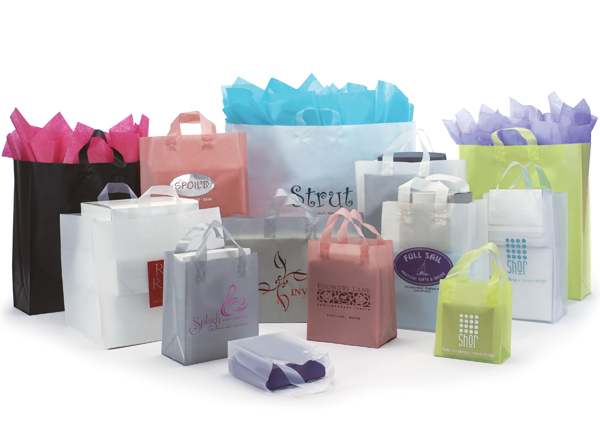 Frosted High Density Shopping Bags
