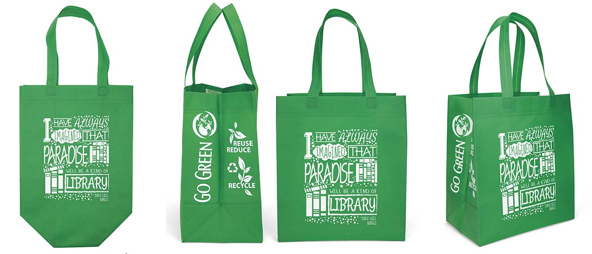 Green Reusable Shopping Bags